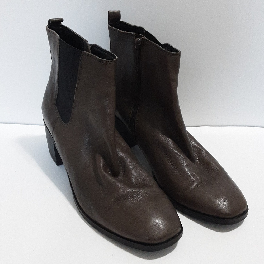 Lucky brand Maiken ankle boots leather brown women 11M western casual
